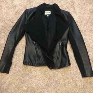 Black faux leather jacket